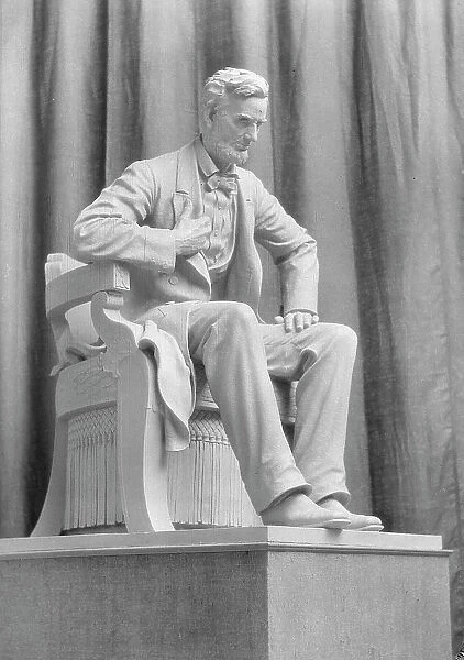Sculpture of Abraham Lincoln by Mr. Haig Patigian, 1927 Creator: Arnold Genthe