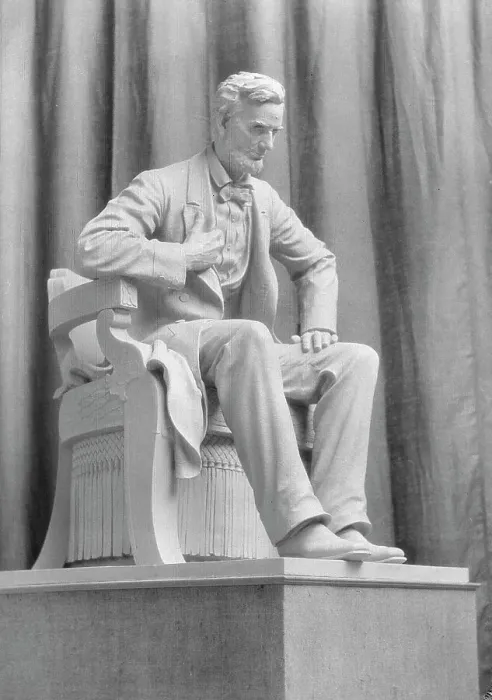 Framed Print : Sculpture of Abraham Lincoln by Mr. Haig Patigian, 1927 Creator: Arnold Genthe Framed Print : Sculpture of Abraham Lincoln by Mr. Haig Patigian, 1927 Creator: Arnold Genthe