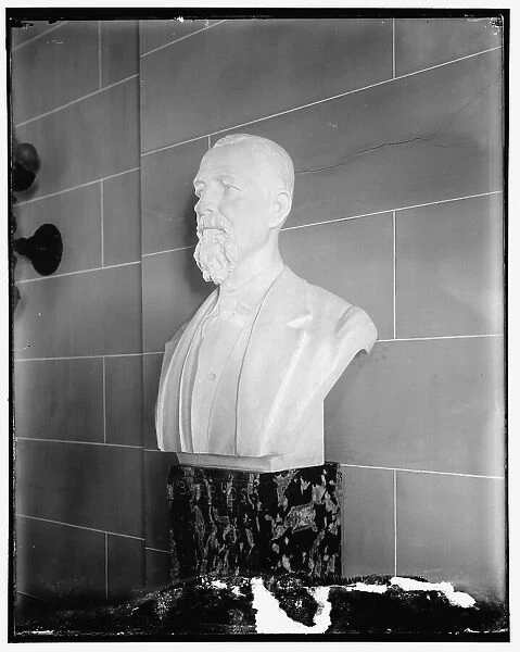 Sculpture, bust: Barrios, presented by Guatemala, between 1910 and 1920. Creator: Harris & Ewing. Sculpture, bust: Barrios, presented by Guatemala, between 1910 and 1920. Creator: Harris & Ewing