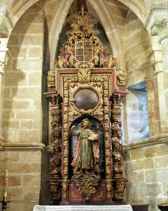 Framed Print : Sculpture dedicated to Saint Mark the Evangelist, Santiago Church, Betanzos, Galicia, Spain, 2000. Creator: LTL Framed Print : Sculpture dedicated to Saint Mark the Evangelist, Santiago Church, Betanzos, Galicia, Spain, 2000. Creator: LTL
