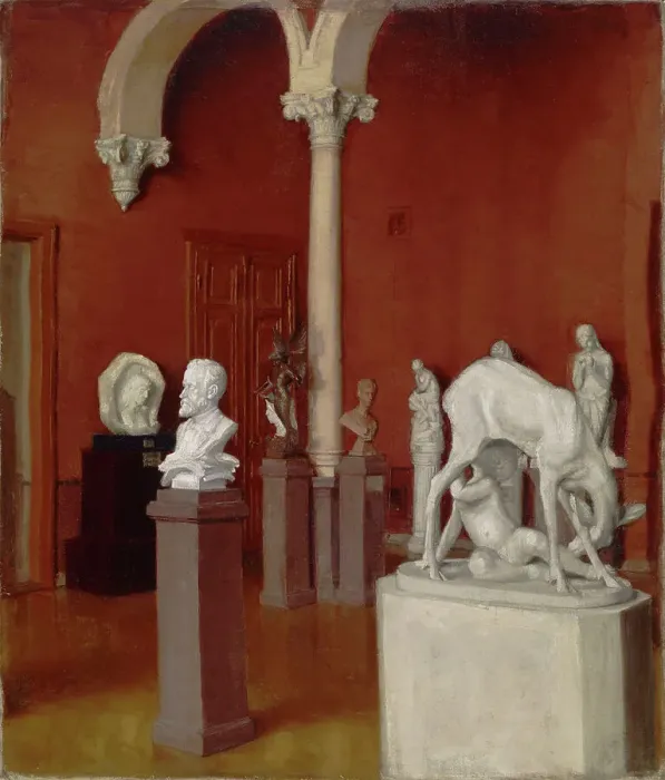 Framed Print : The Sculpture Gallery in the Ateneum, 1898-1905. Creator: Sigrid Lehrback Framed Print : The Sculpture Gallery in the Ateneum, 1898-1905. Creator: Sigrid Lehrback