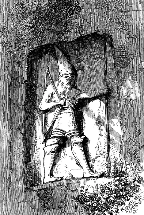 Framed Print : Sculptured figure at Nymphi, near Smyrna, 1880. Creator: Unknown Framed Print : Sculptured figure at Nymphi, near Smyrna, 1880. Creator: Unknown