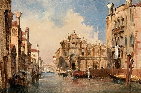The Scuola di San Marco, Venice, c. 1830. Creator: Jules-Romain Joyant