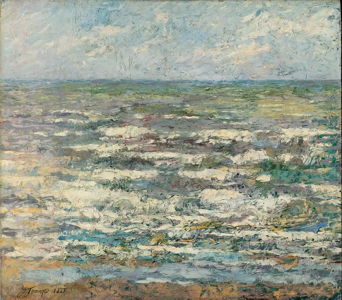 Framed Print : The sea, 1887. Creator: Toorop, Jan (1858-1928) Framed Print : The sea, 1887. Creator: Toorop, Jan (1858-1928)
