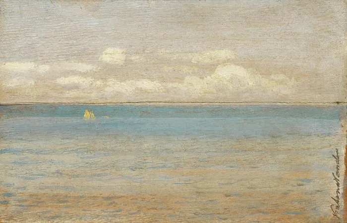 Framed Print : The sea, after 1900. Creator: Ferdinand Katona Framed Print : The sea, after 1900. Creator: Ferdinand Katona