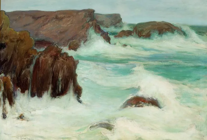 Framed Print : The Sea in Brittany, 1904. Creator: Wladyslaw Slewinski Framed Print : The Sea in Brittany, 1904. Creator: Wladyslaw Slewinski