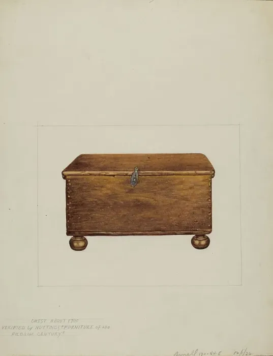Framed Print : Sea Chest, 1936. Creators: Robert Birrell, Donald Donovan Framed Print : Sea Chest, 1936. Creators: Robert Birrell, Donald Donovan