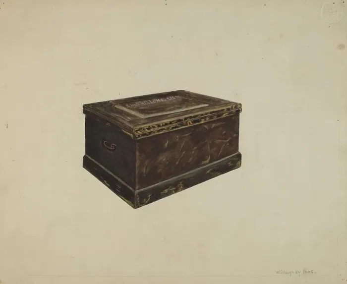 Framed Print : Sea Chest, U.S. Navy, 1935 / 1942. Creator: Willoughby Ions Framed Print : Sea Chest, U.S. Navy, 1935 / 1942. Creator: Willoughby Ions