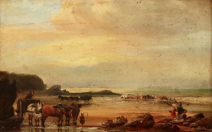 Framed Print : Sea Coast, 19th century. Creator: Unknown