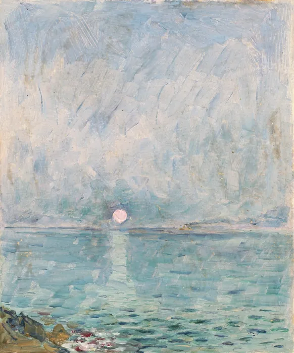 Framed Print : Sea, early 20th century. Creator: Dezider Czolder Framed Print : Sea, early 20th century. Creator: Dezider Czolder