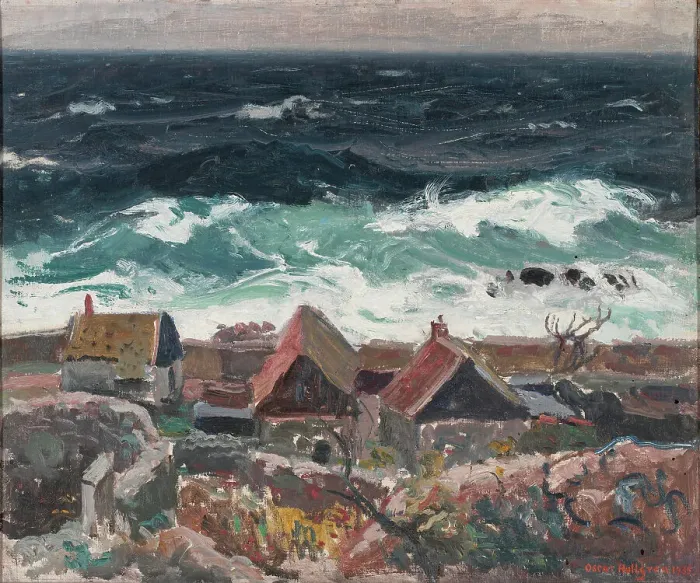 Framed Print : The Sea Near Christianso, 1935. Creator: Oscar Hullgren Framed Print : The Sea Near Christianso, 1935. Creator: Oscar Hullgren