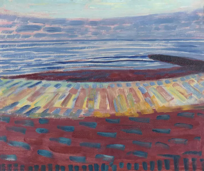 Framed Print : Sea after Sunset, 1909. Creator: Mondrian; Piet (1872-1944) Framed Print : Sea after Sunset, 1909. Creator: Mondrian; Piet (1872-1944)