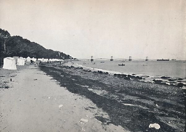 Sea View - The Bathing Beach and Suspension Pier, 1895
