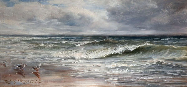 Sea Waves, 1880. Creator: Charles Thomas Burt