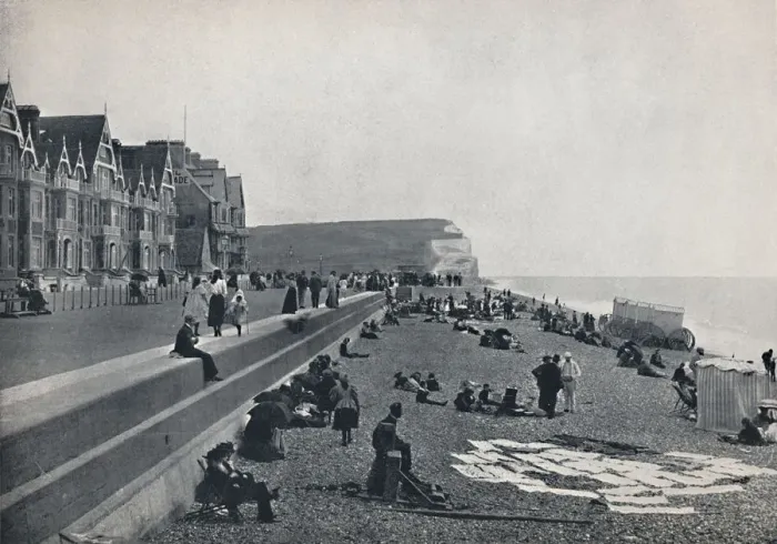 Framed Print : Seaford - The Parade, 1895 Framed Print : Seaford - The Parade, 1895