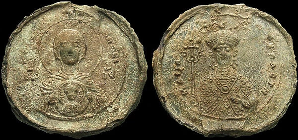 Seal of Empress Maria of Alania, 1070. Artist: Numismatic, Ancient Coins
