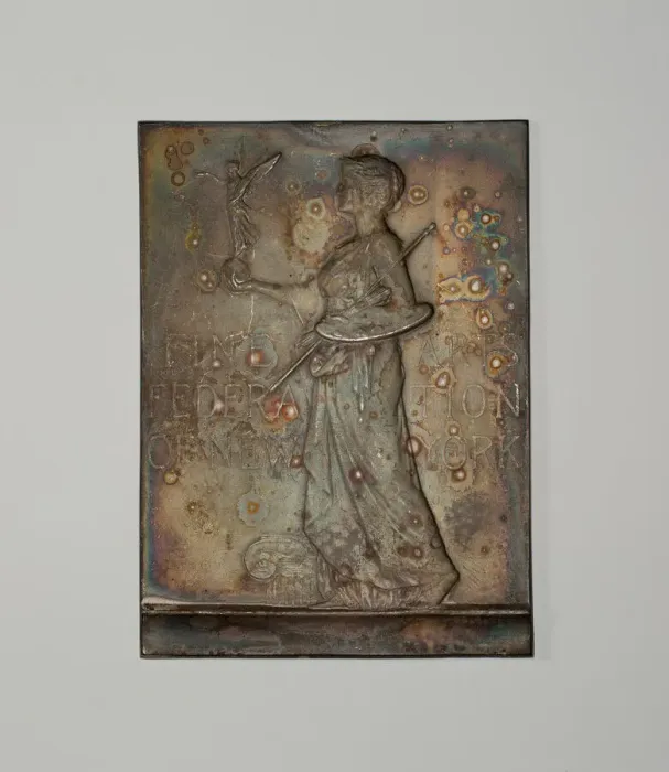 Framed Print : Seal of the Fine Arts Federation of New York, 1890 / 1908. Creator: Victor David Brenner Framed Print : Seal of the Fine Arts Federation of New York, 1890 / 1908. Creator: Victor David Brenner