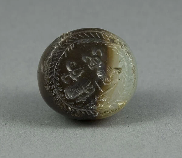 Seal with Two Gazelles, Egypt, Persian Period, Dynasty 31 (343-332 BCE). Creator: Unknown