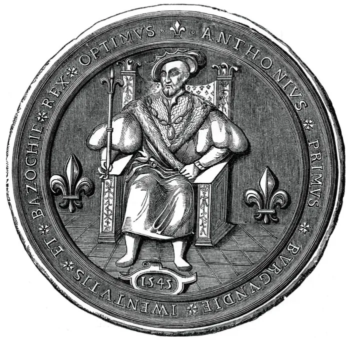 Framed Print : Seal of the King of the Basoche, 16th century (1870) Framed Print : Seal of the King of the Basoche, 16th century (1870)