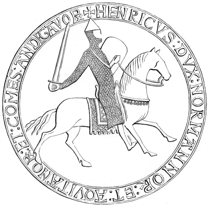 Framed Print : The seal of King Henry II of England, 12th century Framed Print : The seal of King Henry II of England, 12th century