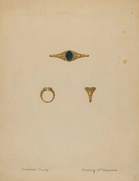Seal Ring, c. 1936. Creator: William P. Shearwood