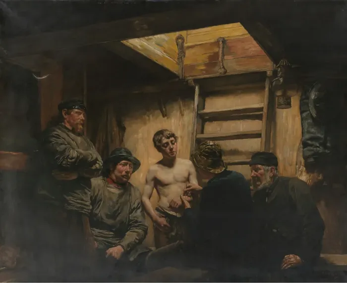 Framed Print : The Seal of the Sailor, 1888. Creator: Pieter Verhaert Framed Print : The Seal of the Sailor, 1888. Creator: Pieter Verhaert