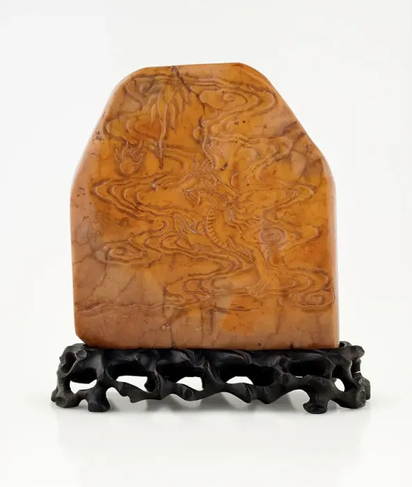 Framed Print : Seal and stand, 19th century. Creator: Unknown