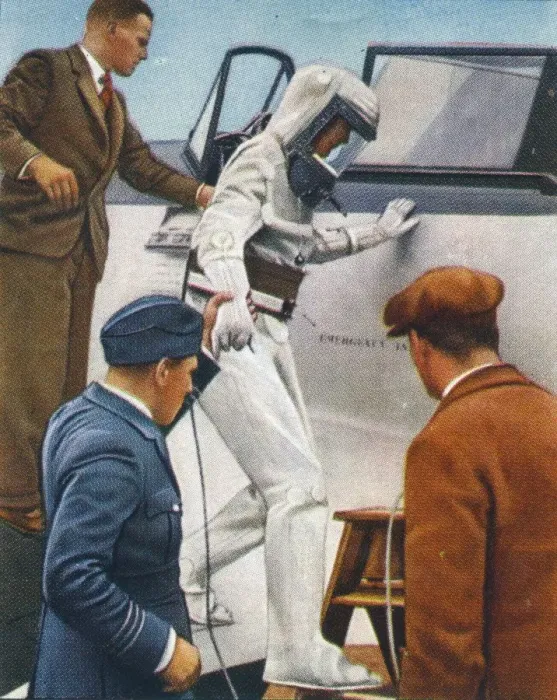 Framed Print : Sealed flying suit, 1938 Framed Print : Sealed flying suit, 1938