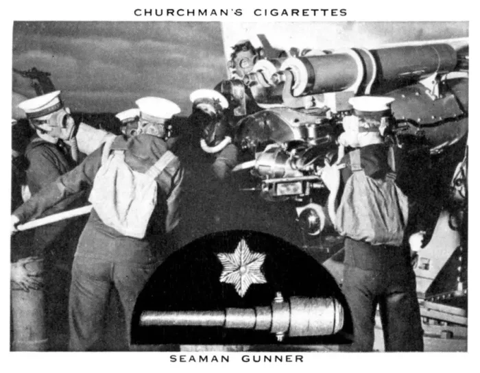 Framed Print : Seaman Gunner, 1937. Artist: WA & AC Churchman Framed Print : Seaman Gunner, 1937. Artist: WA & AC Churchman