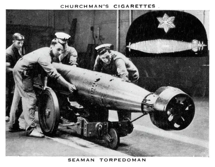 Framed Print : Seaman Torpedoman, 1937. Artist: WA & AC Churchman Framed Print : Seaman Torpedoman, 1937. Artist: WA & AC Churchman