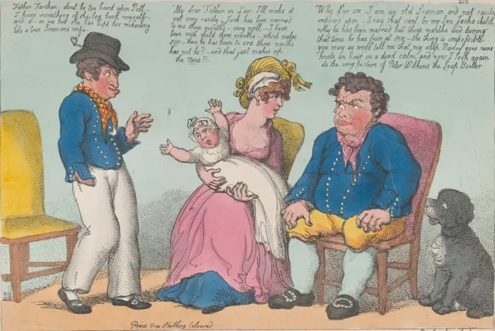 Framed Print : A Seamans Wifes Reckoning, July 15, 1812. July 15, 1812. Creator: Thomas Rowlandson Framed Print : A Seamans Wifes Reckoning, July 15, 1812. July 15, 1812. Creator: Thomas Rowlandson