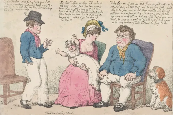 Framed Print : A Seamans Wifes Reckoning, July 15, 1812. July 15, 1812. Creator: Thomas Rowlandson Framed Print : A Seamans Wifes Reckoning, July 15, 1812. July 15, 1812. Creator: Thomas Rowlandson