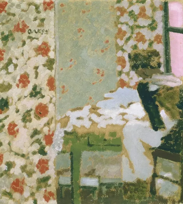 Framed Print : The Seamstress, 1892. Creator: Edouard Vuillard Framed Print : The Seamstress, 1892. Creator: Edouard Vuillard