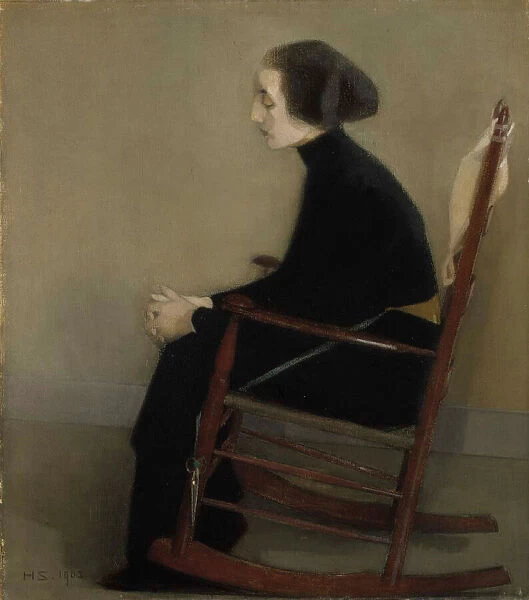 The Seamstress (The Working Woman), 1903. Creator: Schjerfbeck, Helene (1862-1946)