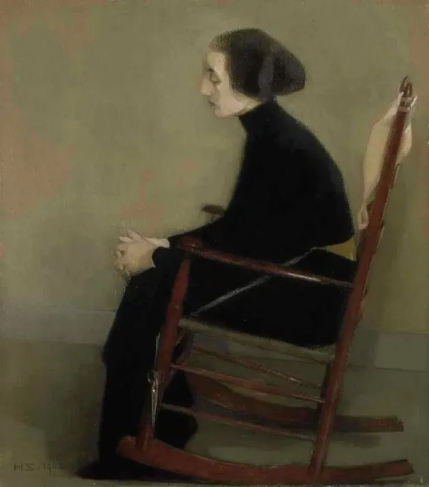 Framed Print : The Seamstress (The Working Woman), 1905. Creator: Helene Schjerfbeck Framed Print : The Seamstress (The Working Woman), 1905. Creator: Helene Schjerfbeck