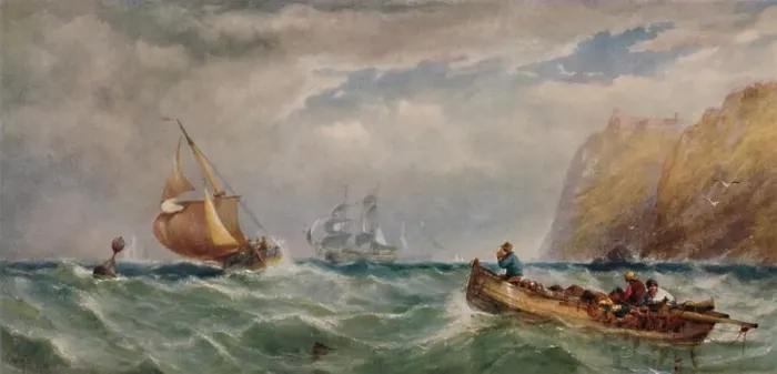 Framed Print : Seapiece, 19th-20th century, (1935). Artist: Edwin Hayes