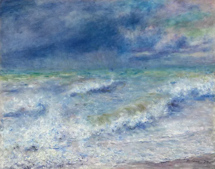 Framed Print : Seascape, 1879. Creator: Pierre-Auguste Renoir Framed Print : Seascape, 1879. Creator: Pierre-Auguste Renoir