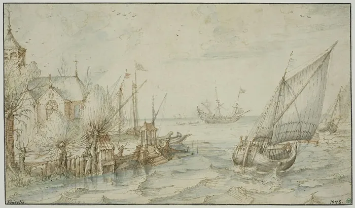 Framed Print : Seascape. Creator: Cornelis Claesz van Wieringen Framed Print : Seascape. Creator: Cornelis Claesz van Wieringen