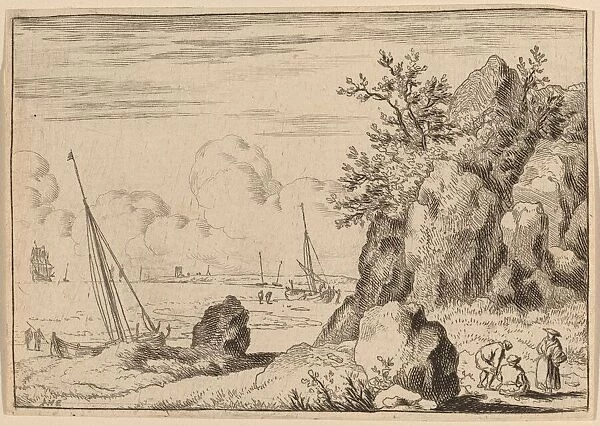 Seascape with Three Figures to the Right, probably c. 1645  /  1656