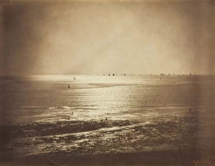 Framed Print : Seascape, Normandy, 1856 / 57. Creator: Gustave Le Gray Framed Print : Seascape, Normandy, 1856 / 57. Creator: Gustave Le Gray