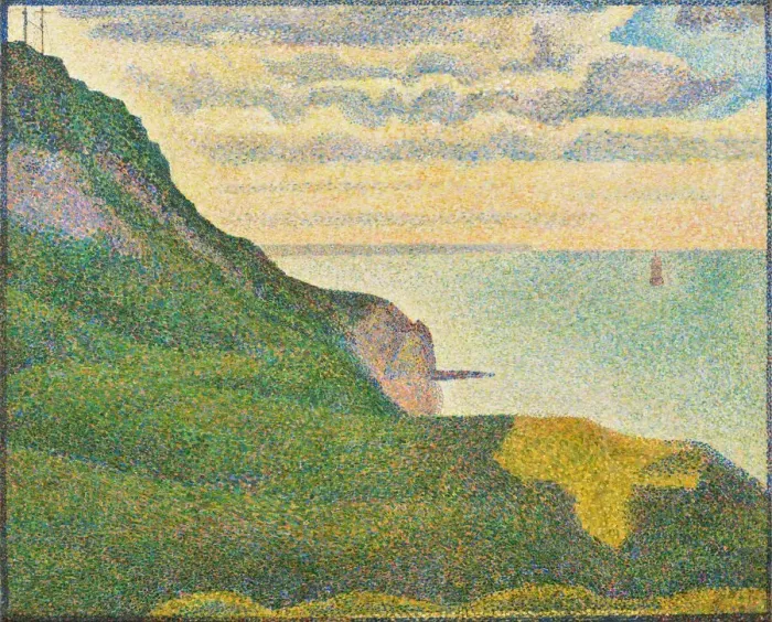 Framed Print : Seascape at Port-en-Bessin, Normandy, 1888. Creator: Georges-Pierre Seurat Framed Print : Seascape at Port-en-Bessin, Normandy, 1888. Creator: Georges-Pierre Seurat