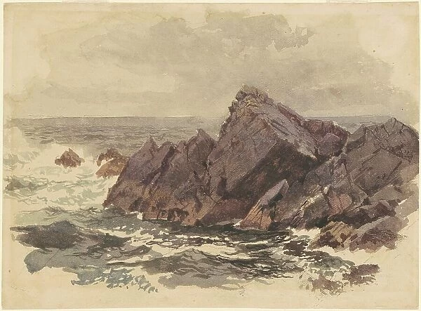 Seascape with Rocks, c. 1890s. Creator: William Trost Richards