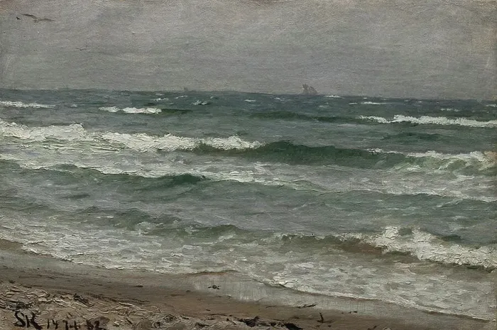 Framed Print : Seascape. Skagen, 1882. Creator: Peder Severin Kroyer Framed Print : Seascape. Skagen, 1882. Creator: Peder Severin Kroyer