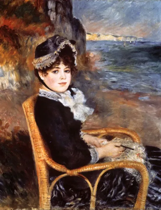 Framed Print : By the Seashore, 1883. Artist: Pierre-Auguste Renoir Framed Print : By the Seashore, 1883. Artist: Pierre-Auguste Renoir
