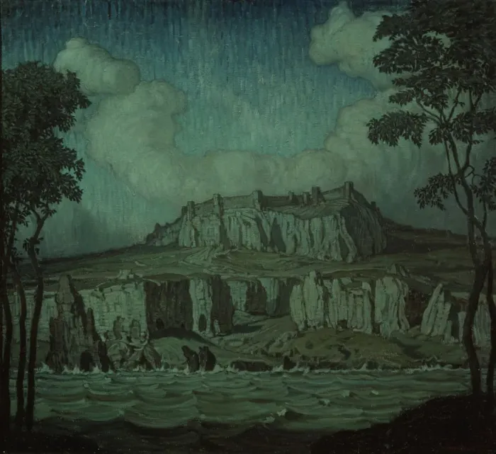 Framed Print : Seashore, 1907. Artist: Bogayevsky, Konstantin Fyodorovich (1872-1943)