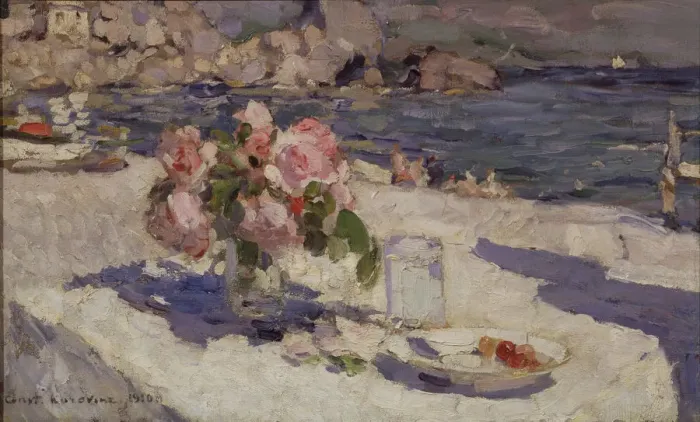 Framed Print : At the seashore, 1910. Artist: Korovin, Konstantin Alexeyevich (1861-1939) Framed Print : At the seashore, 1910. Artist: Korovin, Konstantin Alexeyevich (1861-1939)