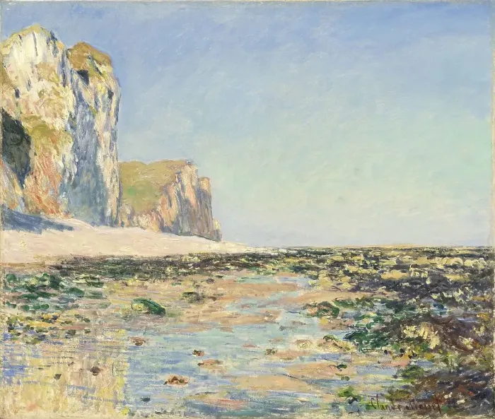 Framed Print : Seashore and Cliffs of Pourville in the Morning, 1882. Creator: Monet; Claude (1840-1926) Framed Print : Seashore and Cliffs of Pourville in the Morning, 1882. Creator: Monet; Claude (1840-1926)