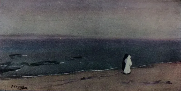 Framed Print : The Seashore, Moonlight, c1908. Artist: Sir John Lavery Framed Print : The Seashore, Moonlight, c1908. Artist: Sir John Lavery