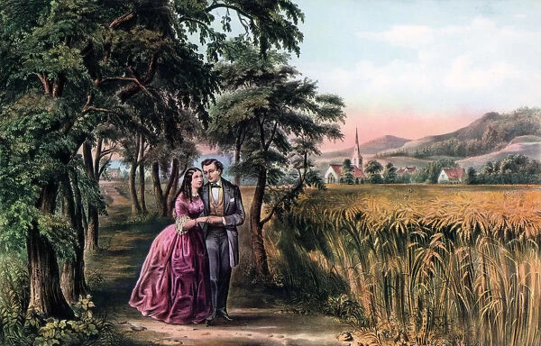 The Season of Love, Youth, 1868. Artist: Currier and Ives