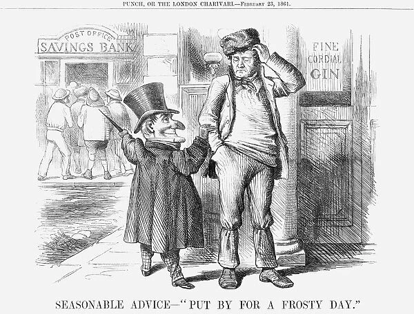 Seasonable Advice - Put by for a Frosty Day, 1861